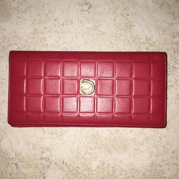 Cartier Handbags - Cartier Red Quilted Wallet